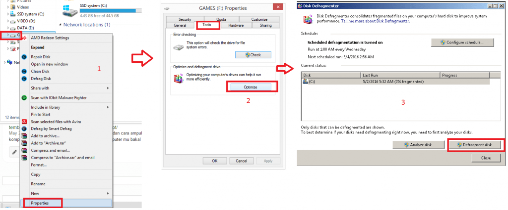 disk-defragmentation cara mengatasi laptop dan komputer lemot dengan disk defragmentation