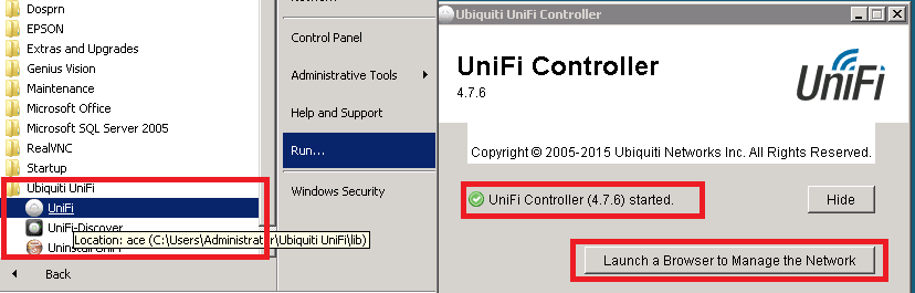 start unifi controller e1488945157440