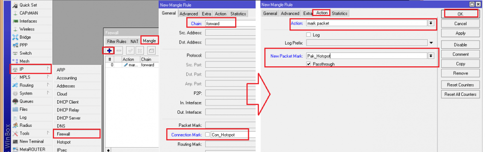 Membuat WiFi Public Yang Aman dengan VLAN Mikrotik cara mendai paket pada koneksi hotspot di mikrotik
