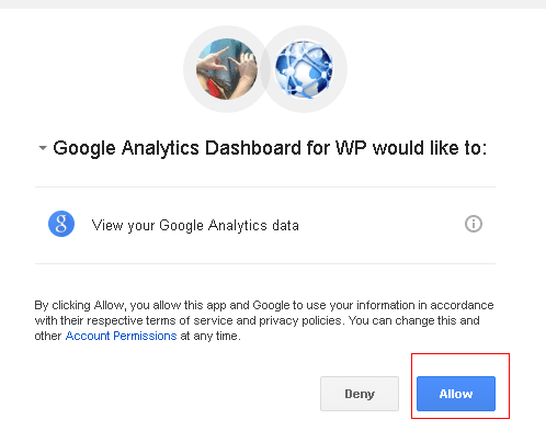Cara Mendaftarkan Website ke Google Webmaster Tool mengijinkan plugin wordpress untuk mengakses google analytics data