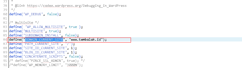 Merubah alamat website non WWW ke WWW pada Wordpress merubah non www ke www dengan edit wp-config.php wordpress