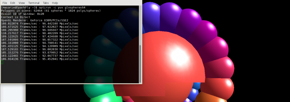 testing 3drender dengan opsi yuv comression