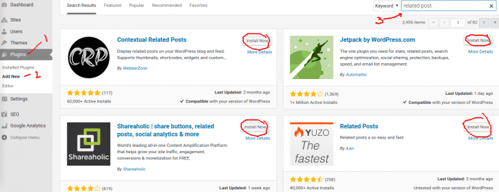 Cara Mendisable dan Install Plugin Related post pada Wordpress mencari plugin releted post untuk wordpress