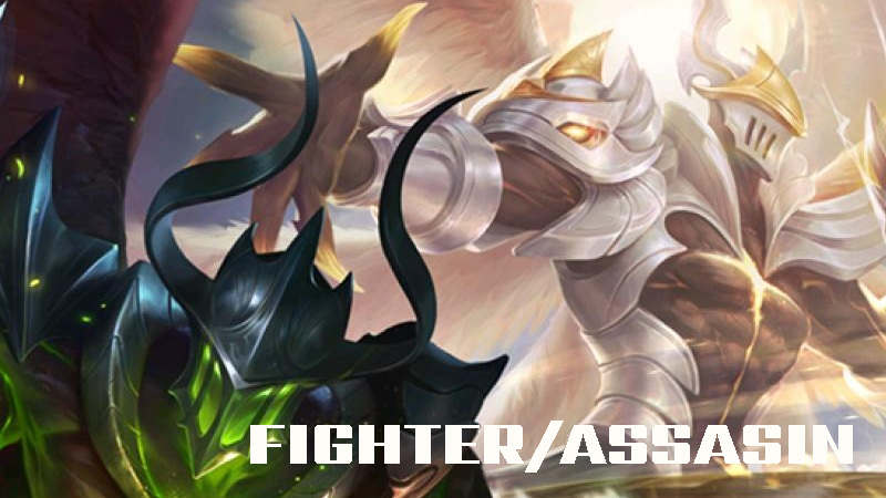 Memahami Jenis dan Tugas Heroes Mobile Legends-Arena of Valor(AoV) tugas dan tanggung jawab serta cara memainkan fighter/assasin hero di game mobile legend dan Arena of Valor AoV