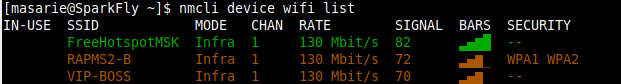 Cara Setting WiFi Lan di Arch Linux Menggunakan Command Line scan ssid hotspot dengan perintah linux nmcli