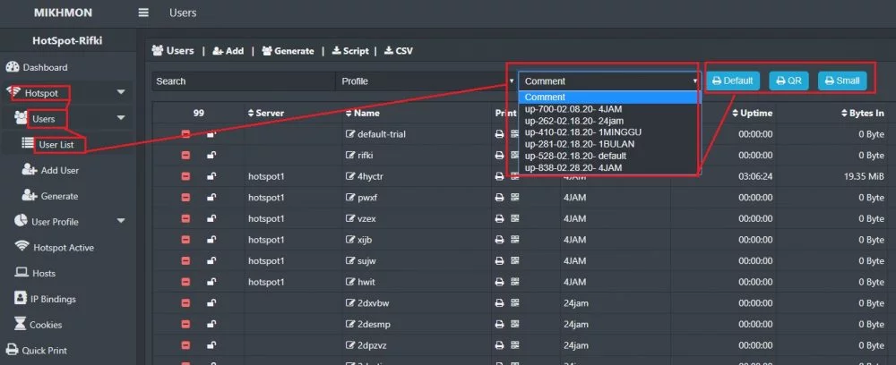 Cara Setting Hotspot Mikrotik Dari Awal Sampai Akhir cara cetak ulang voucher hotspot dari menu users mikhmon