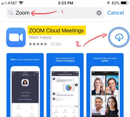 install zoom di iOS iphone
