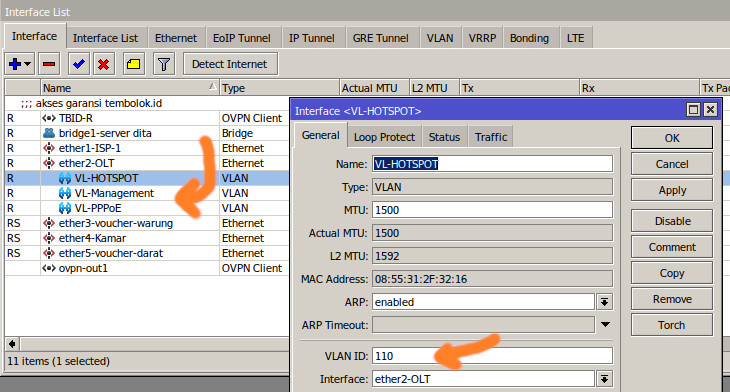 Cara Setting OLT HSGQ EPON Dari Awal VLAN di mikrotik untuk dipasang di OLT