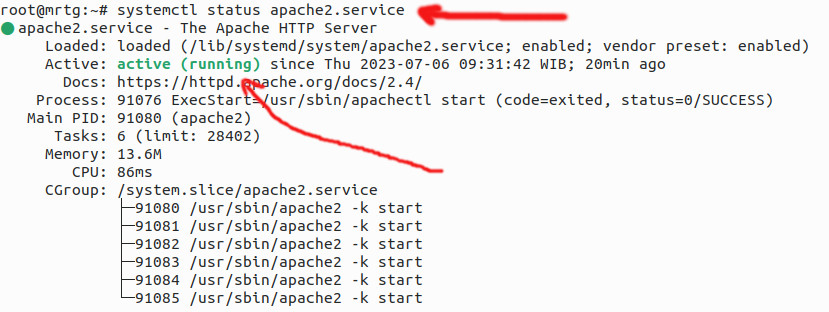 Cara Install Cacti di Linux Ubuntu 22.04 | Terbaru cara mengecek status service apache2 webserver di linux