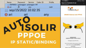 cara pakai auto isolir pppoe dan ip static di mikrotik